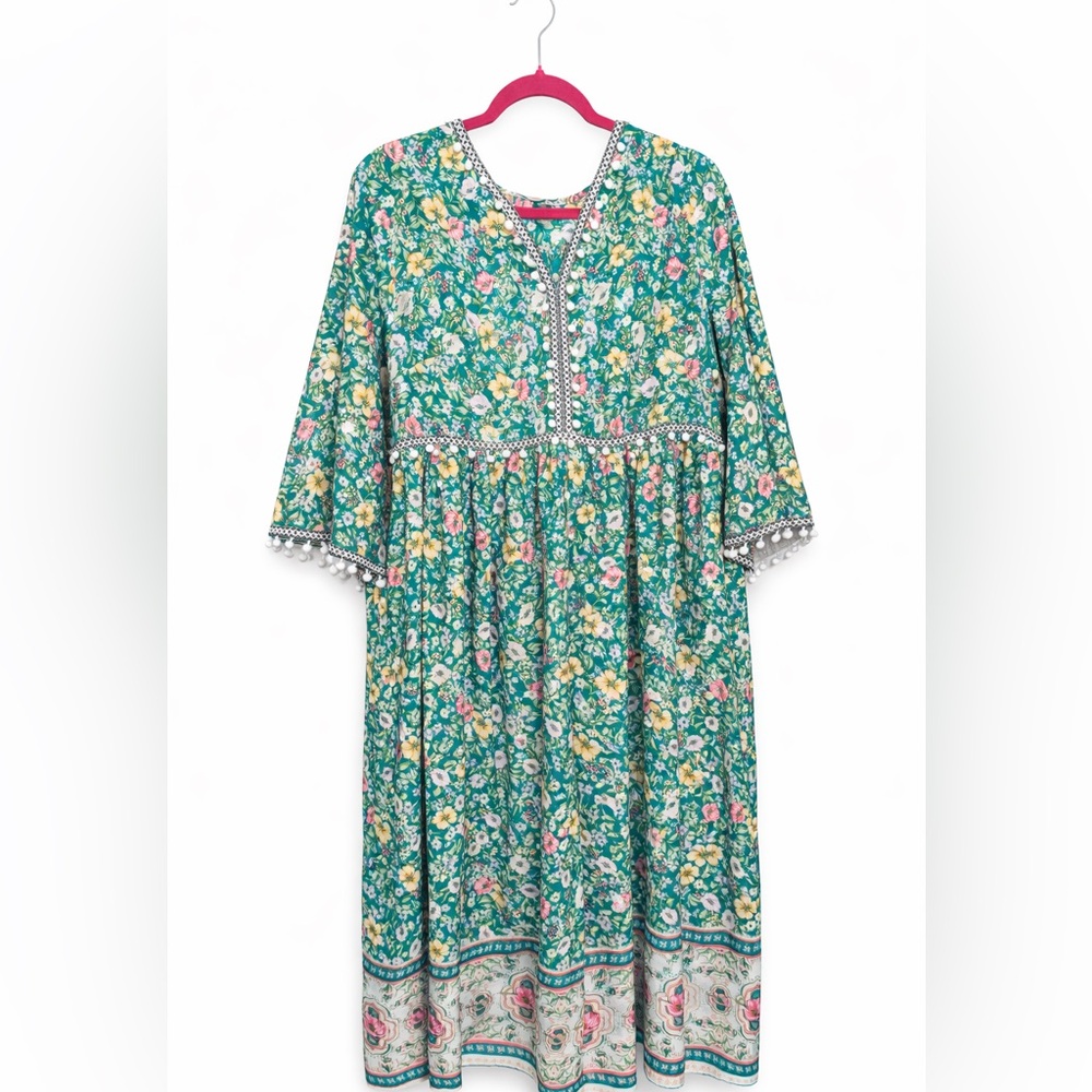 SHEIN floral boho spring dress for women